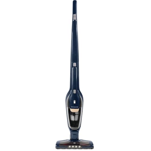 Electrolux Aspirador de Pó vertical bateria Ergorapido 2 em 1 luz frontal LED 45 min base recarregamento pedal limpeza facil da escova rotativa aspira escova capacidade 420Ml ERG28 Bivolt Azul #4
