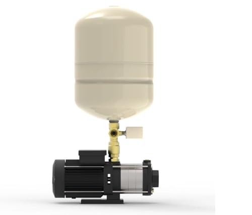 Image of Pressure Booster Pump With 24 liter Tank And fully Automatic pump- GAUR PUMPS -HIGH PRESSURE PUMP (for Bathroom, Car Wash, Gardening, Washing Machine, ETC) (1.5 HP BOOSTER PUMP- (1 TO 7 BATHROOM))