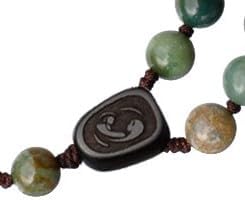 Miniatura 3 de Sine Cera - Rosario católico multicolor de madera de ónixazufaifo de 5 décadas, crucifijo grabado con lásercentro de mesa de doble cara, cuentas