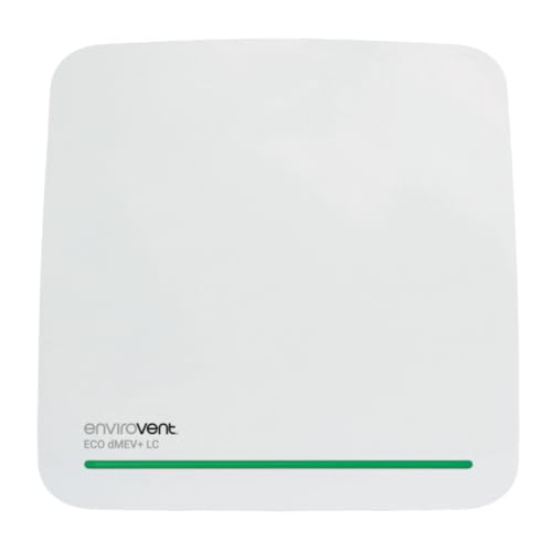 ECO DMEV+ T LC Centrifugal Fan Envirovent, 100mm, Timer Function, Below 20dB, White