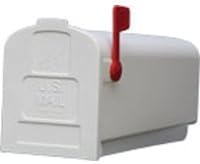 Solar Group PL10W Plastic Rural White Mailbox