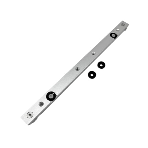 Generic Aluminium Alloy Miter Bar Rail Runner Slider Table Saw Gauge Rod T-Slot Track Bar Rail Woodworking Tool for Jigs Fixtures Sleds Router Tables, 300mm, 11.811'' x 0.748'' x 0.374'', Silver