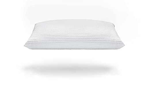 FABE | Cuscino Elastico Molleggiato, Flessibile e Traspirante, Igienico e Igroscopico, Federa 100% Cotone a Maglia ”a Nido d’Ape”, 45x75x14h, 1000g