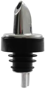 Pour44 P44-TG-PLPR506S Liquor Pourer, Free Flow Chrome Spout with Soft Black Col