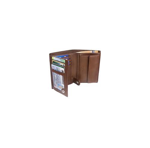 TRAVANDO Portafoglio Uomo Roma con protezione RFID - Porta Carte