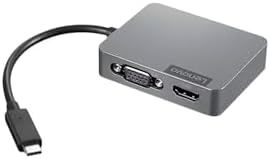 Lenovo 4X91A30366 Station d'accueil USB 2.0 Type-C Gris