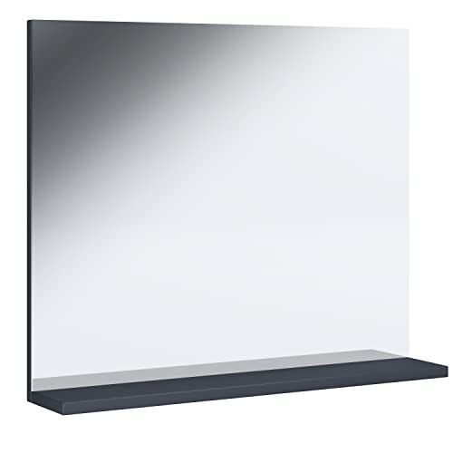 VCM Badspiegel Rahmenlos | Hängespiegel mit Ablage | modernes Design |...