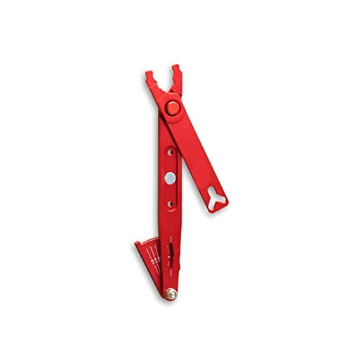 RHAIYAN MTB Road Bike Chain Wear Indicator Tool Bicycle Chain Checker Gauge Multi-Functional Mountain Road Bike Chains Gauge Measurement (Color : Red)
