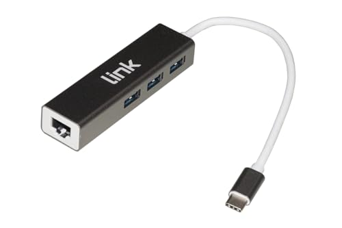 Hub USB-C 3 Ports USB 3.0 Gigabit Ethernet anti déconnexion Wi-Fi