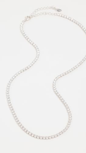 SHASHI Women's Tennis Necklace, White Gold, One Size2