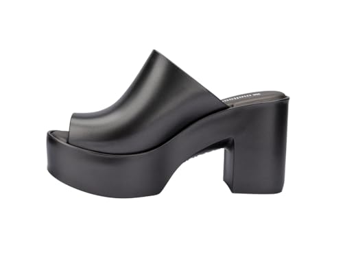 Image of Melissa Mule Heel Collection - Fashion Sandal for Women - Iridescent Comfortable Mule Style - High-Shine Upper with Bubblegum Scent - Chic and Sophisticated