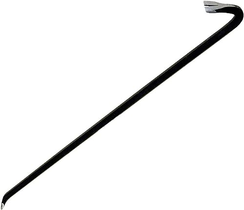 24 Wrecking Crow Bar - Pry Nail Lever, Steel, Swan Neck, Builders DIY Tool, New | Pry Road Concrete, Wrecker, Wrecking Bar | Cracking Ground, Concrete, Prying | Strong & Robust