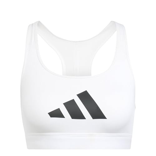 adidas Damen Powerreact Graphic Bra, White, XS