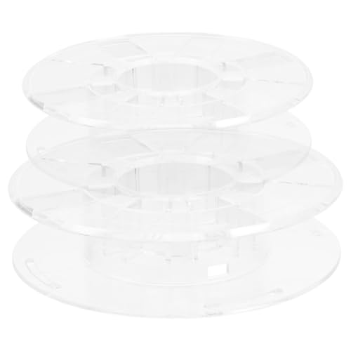 Abaodam 2 Stück Kunststoff Filament Aufwickelspule Für 3d Drucker Kompakte Verlängerungskabel Kabeltrommel Langlebig Und Universell Für Präzises Filamentmanagement