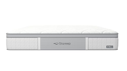 Stareep S3 Ultra Smart Adjustable Mattress, 11-Inch 8-Zone Air Bed with Sleep Audio Therapy, Dual Anti-Snore & Full-Body Warming, Personalized Health Insights, Dual-Zone Control for Couples
