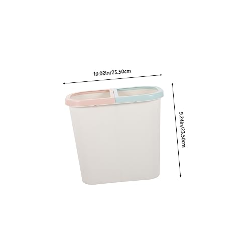 Bote de basura pequeño con doble compartimiento para cocina y baño miniatura 2