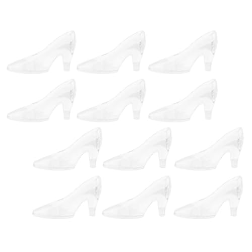 Chaussures miniatures en cristal acrylique, présent délicat de baptême