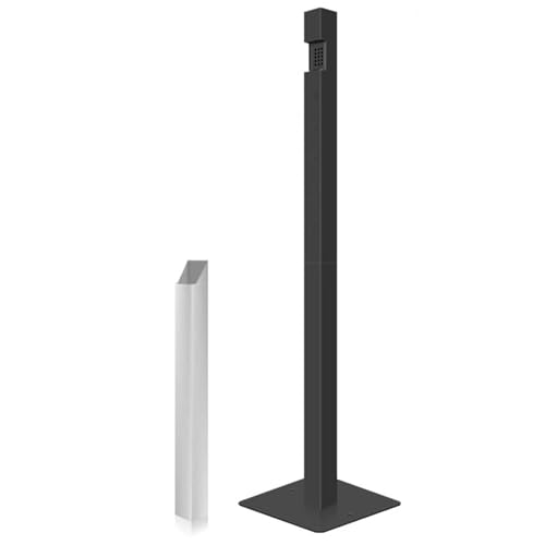 Poubelle verticale pour mégots compacte en métal pour couloir