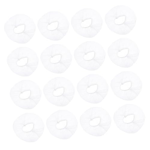 FOMIYES 100個 使い捨てボウルカバー 創造的な弾性収納カバー カバー フード ボウルカバー 実用的なボウルストレッチカバー 食品弾性収納カバー プラスチック 白い