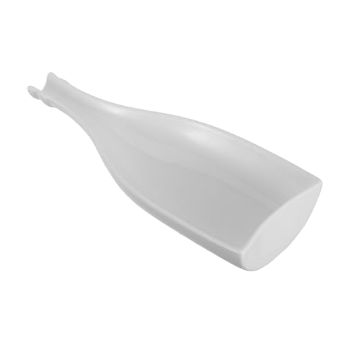 NOLITOY Plato de Forma Botella Elegante Resistente y Ligero para Aperitivos Sushi Postres Cenas y Reuniones