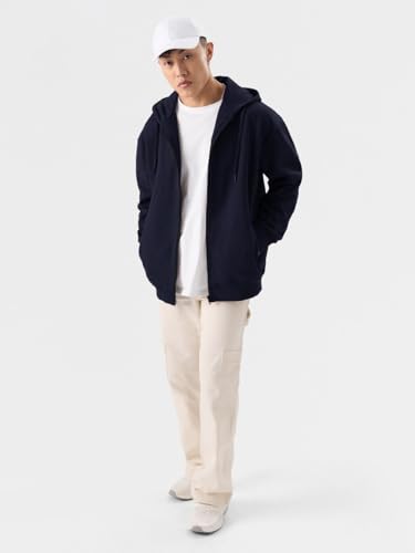 Image of LAZYCHUNKS Men's Zipper Hooded Sweatshirt | Premium Full Sleeve Hoodie Jacket with Front Zip & Pockets | Stylish Winter Wear, Warm Casual Sportswear for Men