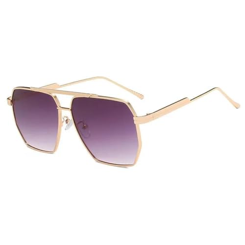 Lunettes de soleil de mode UV400 pour hommes et femmes en métal vintage 2025