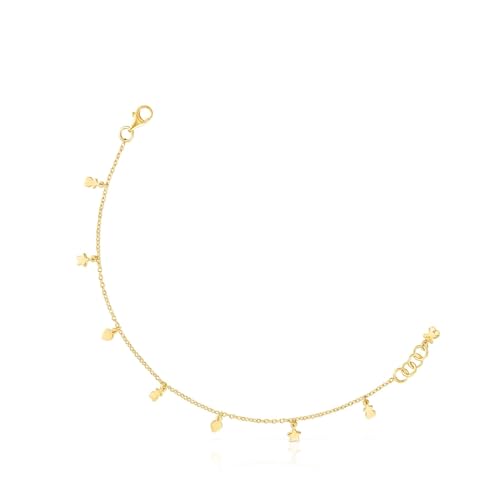 TOUS Pulsera con baño de oro 18 kt sobre plata Cool Joy