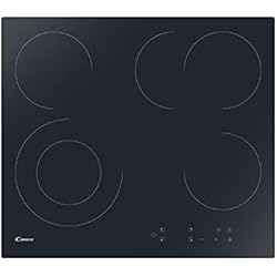 Candy Ctp63Sc E1 Candy CEH6DXECTT - Placa de cocina (4 zonas de cocción, sin marco, cristal negro)