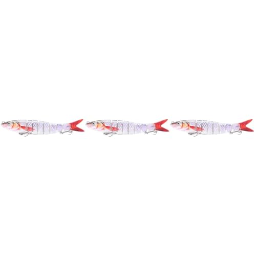 Leurre multi-sections plastique Kisangel appât flottant pour pêche brochet mer et eau douce