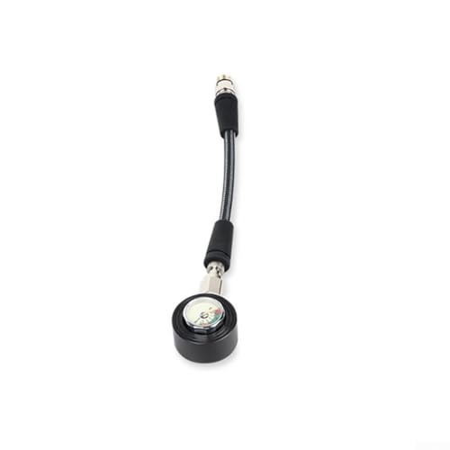 Manomètre de plongée avec flexible carbone 15 cm et connecteur 7/16-20UNF