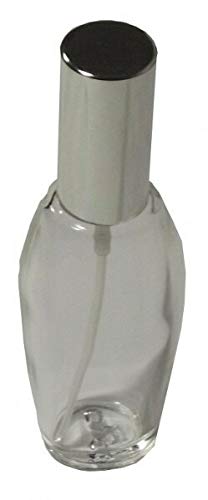 10 Flakon leer 30 ml mit Zerstäuberpumpe und Kappe Silber Meliha