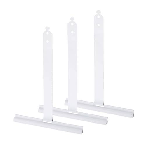 QUARKZMAN 3 Pcs Ressorts pour Volet Roulant Maxi Ressorts de Volet Roulant Aluminium Plastifié Blanc Deux Trous de Perçage Ressort de Fixation
