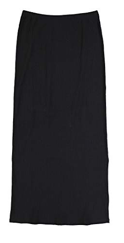 Womens Long Thin Ribbed Straight Skirt - GM-50213