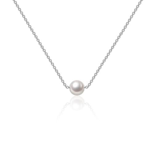 LQRI Flower Girl Gift Wedding Pearl Flower Necklace Bridesmaids Gift Wedding Party Necklace Proposal Gift3