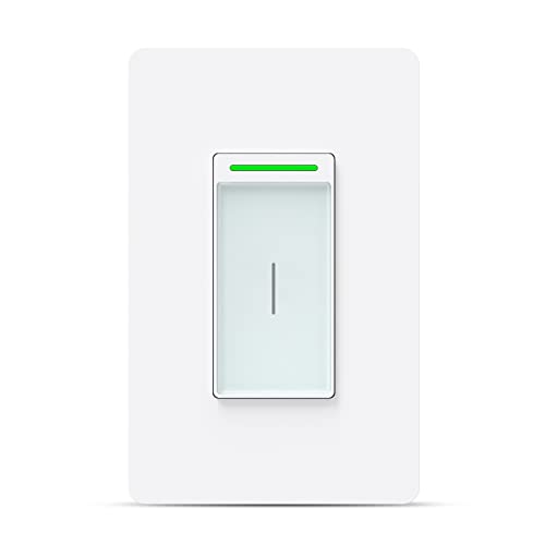 Milfra Smart Switch-Smart Wifi Light Switch,Touch Vibration Feel, Needs Neutral Wire, 2.4Ghz Wifi Light Switch Compatible With Alexa And Google Assistant Gifts For Men Women #TOP2