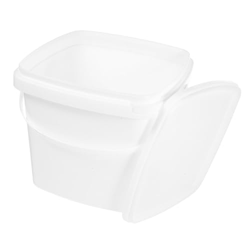KICHOUSE Plastic Bucket Handle Lid Multipurpose Portable Water Storage Container High Capacity