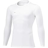 [ミズノ] フットボールウエア 裏起毛インナーシャツ 保温性 動きやすい P2MAA550 ホワイト L