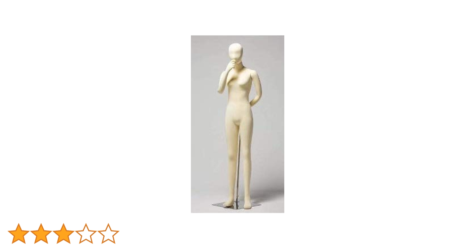 Amazon | 成人女性マネキン 軟体トルソー 布張りボディ白 JF