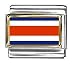 Costa Rica Flag Italian Charm Bracelet Link