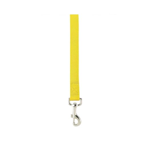 Zack & Zoey Basic Nylon Dog Leash, 6-Feet x 1-Inch Lead, Yellow