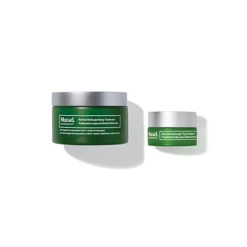 Murad Retinal Body & Eye Combo - ReSculpt Body & Eye Lift Treatments for targeting Crepey Skin, Cellulite, Wrinkles, and Stretch Marks, Set of 2