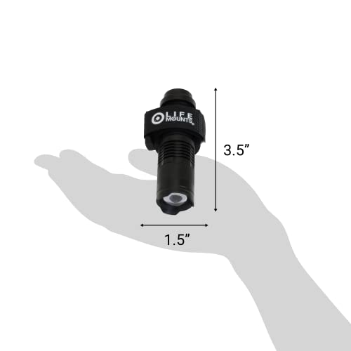 image for Life Mounts - LED Tactical Helmet ARC Rail Light - Stay Safe and Light
