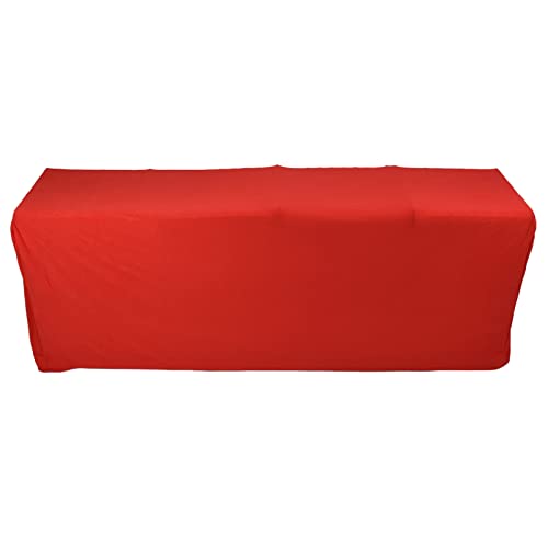 Nappe extensible rouge Aramox rectangulaire en polyester lavable