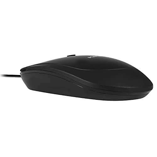 Ratón óptico Macally Ucdynamouse-B con cable USB-C, 3 botones y scroll, negro 6