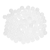 QUARKZMAN 100Pcs PP Kunststoff Kugeln 10mm Solide Kunststoffkugeln, Weiß