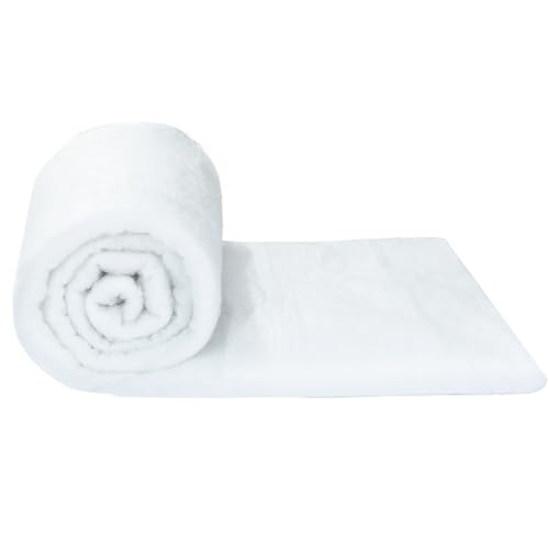 HOMBYS 200 GSM Upholstery Batting Medium Thick, Quilt Batting by The Roll, Dacron Upholstery for Keeping Your Cushion Fluffy-48 inch * 10 Yards