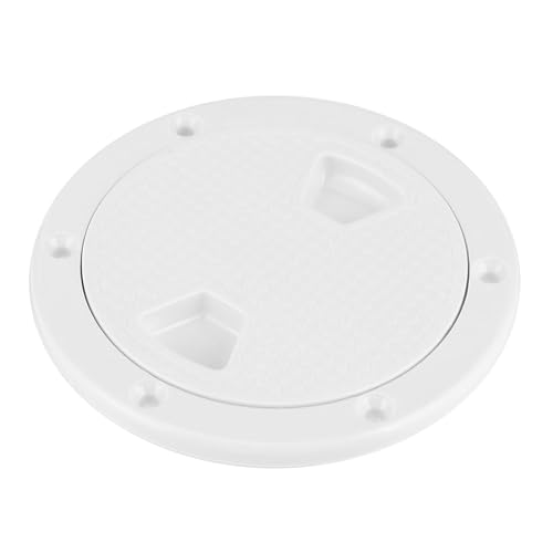 Hatch Cover, 4 Inch AntiAging AntiSlip White Deck Plates for Boat Accessories