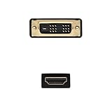 blendend DVI-auf-HDMI-Kabel 1,8 m, DVI 18+1/M auf HDMI A/M, ideal für den Anschluss von Videogeräten und Multimedia-Genuss.