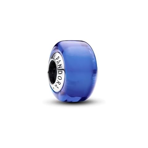 PANDORA Moments Blue Murano Glass Charm Cover