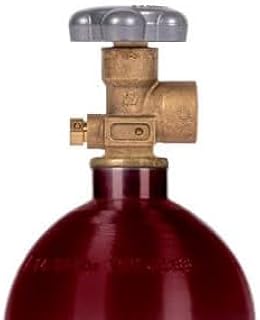 New 15 Cu Ft Aluminum Nitrogen Cylinder, CGA580 Valve, DOT Approved, Lightweight Industrial Gas Tank